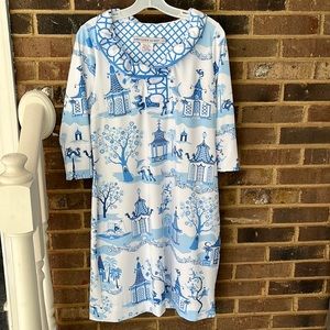 Gretchen Scott 1/4 length sleeve midi dress